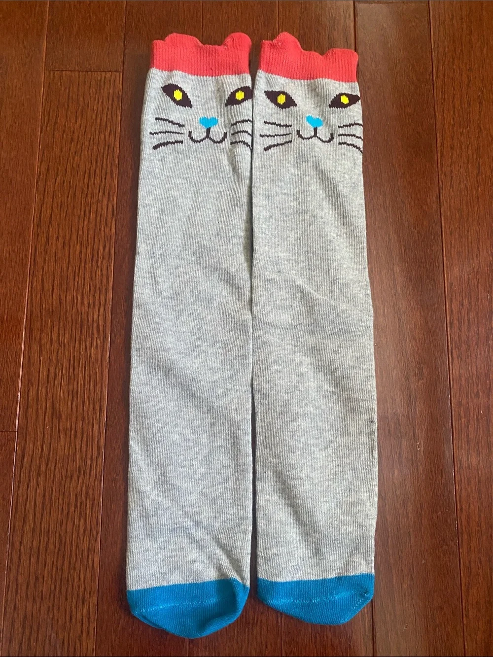 Cute Cat Face Knee High Socks